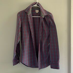 J. Crew Men's Washed Tartan Button-Down